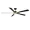 Wac Smart Fans Rotary Indoor or Outdoor Smart Ceiling Fan 2700-3000-4000-5000K LED in Matte Black/Soft Brass F-099L-MB/SB - alternate 4
